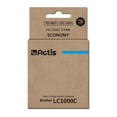 Actis KB-1000C Tinte (ersetzt Brother LC1000C/LC970C; Standard; 36 ml; blau)
