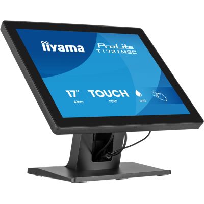 4. iiyama ProLite T1721MSC-B3 Computermonitor 43,2 cm (17") 1280 x 1024 px SXGA Touchscreen Blad Schwarz