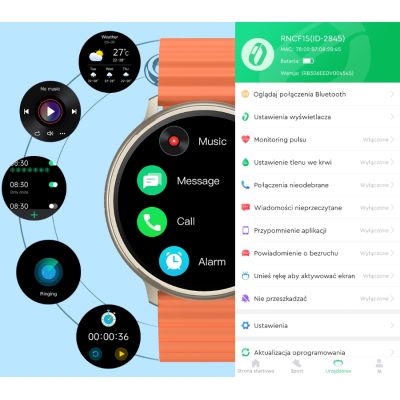 3. RUBICON RNCF15 Titanium/Black SMARUB259 Smartwatch