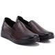 5. Damen-Keilsandalen aus Leder, bordeauxrot, Potocki JE19505