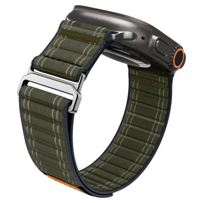 6. Spigen WBF0 Armband für Apple Watch 44 / 45 / 46 / 49 mm - Grün