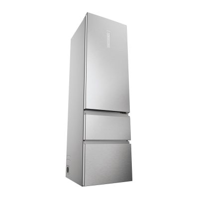 4. Haier HTW5620DNMG Mehrtüriger Kühlschrank (Edelstahl)