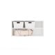 2. OPENO 100 Aufsatz, weiß – modulares Garderobenregal, 100 cm, für das Schlafzimmer