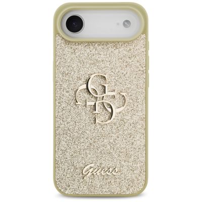 3. Guess Fixed Glitter Big 4G Hülle für iPhone Air - Gold