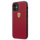 2. Ferrari FESPEHCP12SRE iPhone 12 mini 5.4" rot/rot Hardcase On Track Perforated
