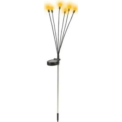 15. Solarlampe, die im Wind tanzt, weiße Kugeln, 6 LEDs, 72 cm