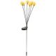 15. Solarlampe, die im Wind tanzt, weiße Kugeln, 6 LEDs, 72 cm