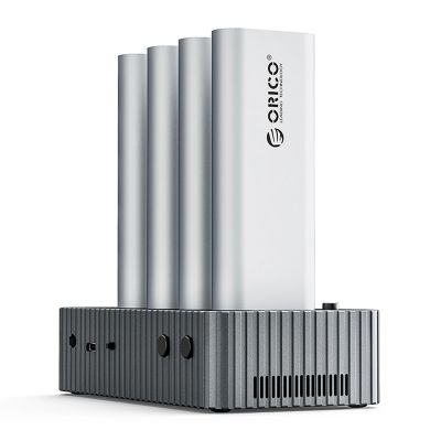 Orico IT48N-C 4-Disk-Dockingstation mit M.2 NVME-Klonfunktion - Grau
