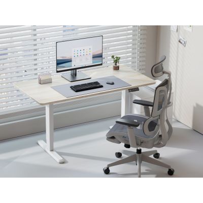 4. Equip 650814 Stehtischgestell, elektrisch betrieben, 2 Beine, weiß