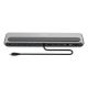 8. 12-Port-USB-C-Dockingstation, max. 8K/30Hz mit HDR, HDMI, DP, max. 3 Monitore (MST), USB-C 3.2 Gen2, Gigabit-Ethernet, SD/Micro-SD, Audio, PD 100W