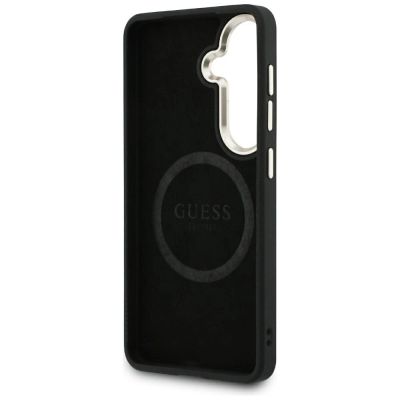 15. Guess 4G MagSafe Hülle mit geprägtem Ring für Samsung Galaxy S26 – Pink