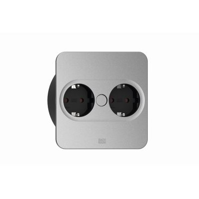 Bachmann 946.101 Steckdose 2 x Typ F Edelstahl