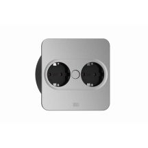 Bachmann 946.101 Steckdose 2 x Typ F Edelstahl