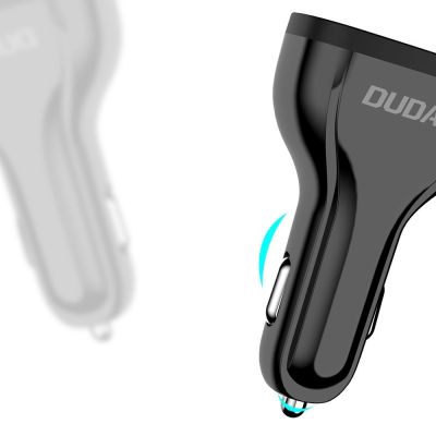 7. Dudao Autoladegerät Schnellladung Quick Charge 3.0 QC3.0 2,4A 18W 3x USB weiß (R7S weiß)