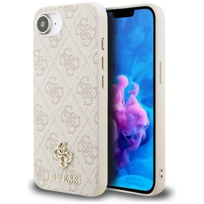 Guess 4G Small 4G und Classic MagSafe iPhone 16e Hülle - Rosa