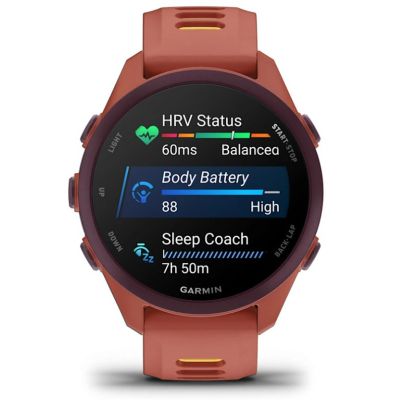 6. Garmin Forerunner 170 42,6 mm Musik Rot Pink Mango Uhr