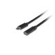 LANBERG USB-C M/F 3.1 VERLÄNGERUNGSKABEL 0,5M SCHWARZ