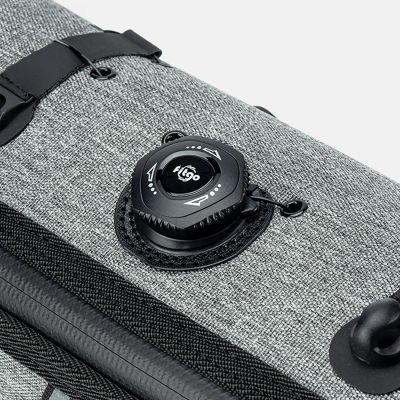 4. Rockbros TL002 ROAD TO SKY 1,5L Lenkertasche, wasserdicht – Grau