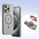 7. Dux Ducis Lawa Lederhülle für iPhone 15 Pro Max - Grau