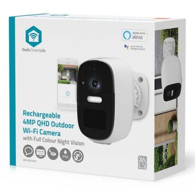 7. Nedis Smartlife WLAN-Außenkamera, IP66, Bewegungsmelder, Nachtsicht, Weiß