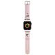 Karl Lagerfeld 3D Rubber Karl&Choupette Heads Armband für Apple Watch 42/44/45/49 mm – Rosa