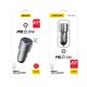 5. Dudao USB / USB Autoladegerät Typ C Power Delivery Schnellladung 22,5 W Grau (R4PQ)