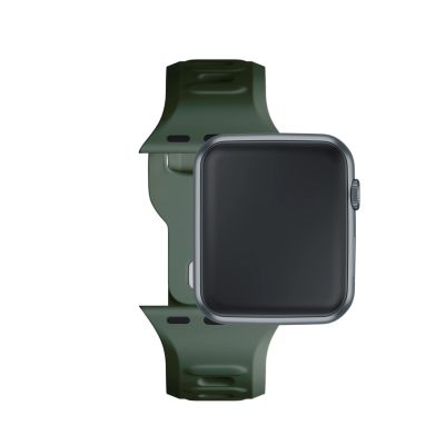 11. 3mk Silikon- Watch für Apple Watch 42 / 44 / 45 / 49 mm – Grün
