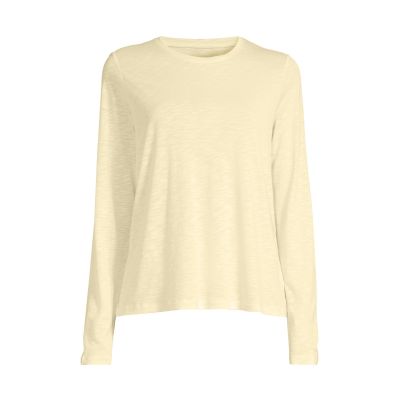 Casall Langarm-Trainingsshirt für Damen mit weicher Textur, Gelb