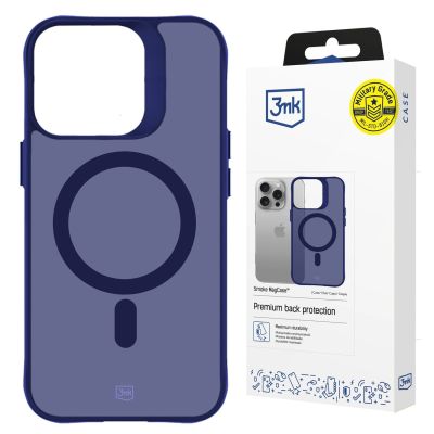 16. 3mk Smoke MagCase für iPhone 16 Pro - Blau-Transparent