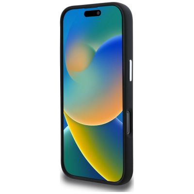 5. Karl Lagerfeld Silikonhülle mit Herzlogo und MagSafe-Funktion für iPhone 16 Pro Max – Schwarz