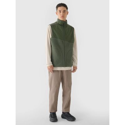 Herren-Sherpa-Weste mit Stehkragen 4F 4FRAW24TVESM172-43S