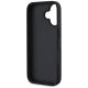 7. Guess Grained Big 4G Logo Small Classic Logo Hülle für iPhone 16 - Schwarz