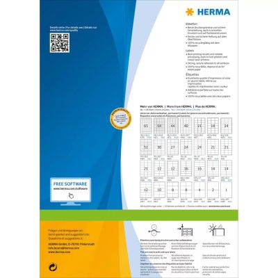 2. HERMA 8689 Adressetiketten Weiß