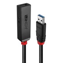 Lindy 43400 USB 3.2 Gen 1 (3.1 Gen 1) Typ-C Hubs und Konzentratoren 5000 Mbit/s Schwarz