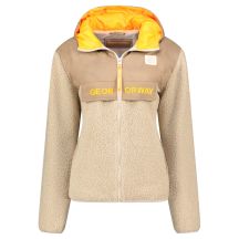 Geographical Norway Techic Fz Beige Db Lady 056 Damen-Fleecejacke (WZ6660F/GN-Beige)