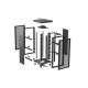 14. Lanberg 19" 37U 800X800 schwarzer Stand-Rackschrank mit perforierten Türen (Flat Pack)