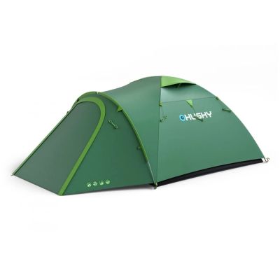 2. Husky BIZON 3 PLUS Dreipersonen-Touristenzelt, 220 x 410 x 130 cm, 5,2 kg, grün
