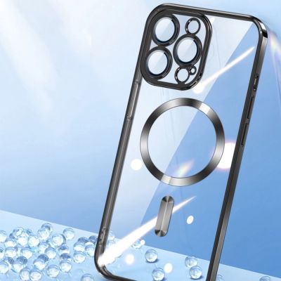 4. Wozinsky Galvanisiertes Magsafe Case für Samsung Galaxy S24 FE - Schwarz