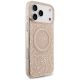 4. Guess IML Flowers Electro Pearl Strap MagSafe Case für iPhone 17 Pro Max - Rosa