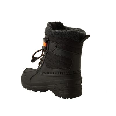 3. Lee Cooper Kinder-Winterstiefel, schwarze gefütterte Schneestiefel mit Klettverschluss
