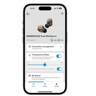 17. SENNHEISER MOMENTUM TRUE WIRELESS 4 Kopfhörer - SCHWARZ-KUPFER