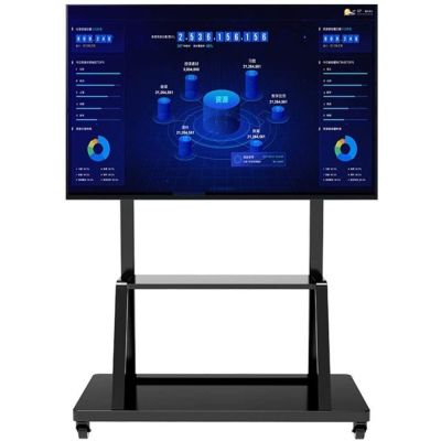 11. TECHLY MOBILER TV-STÄNDER LED/LCD/PDP 55-100 ZOLL 150 KG MIT ABSTELLPLATTE ICA-TR30