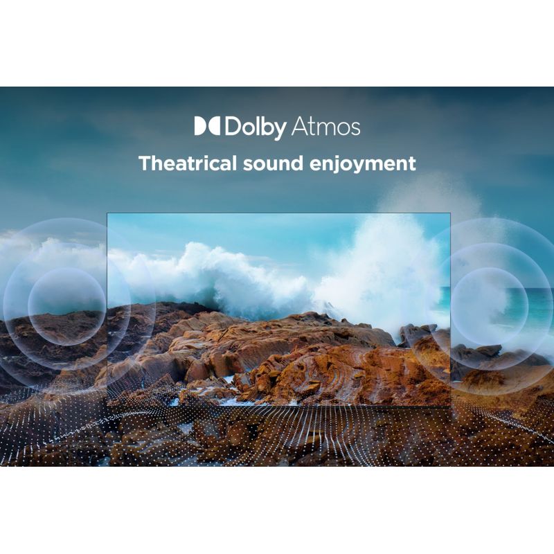 17. TCL 55V6C DLED 55'' 4K Ultra HD Google TV Dolby Atmos DVB-T2 Metallic-Fernseher