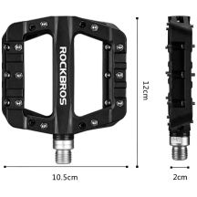Rockbros schwarze Plattform-Fahrradpedale