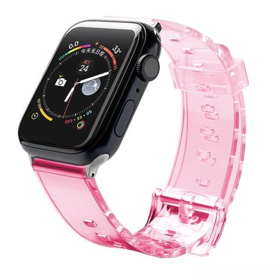 Silikonarmband Armband Armband Armband Light für Apple Watch 42 / 44 mm - Rot
