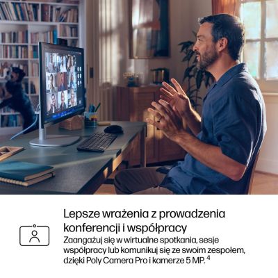 17. HP Elite Studio 8 AiO G1i Ultra 7 265 23,8" FHD 250 Nits IPS LBL AG 16 GB DDR5 5600 SSD 1 TB Intel Grafik 5MP Kamera Windows 11 Pro 3 Jahre Vor-Ort-Service