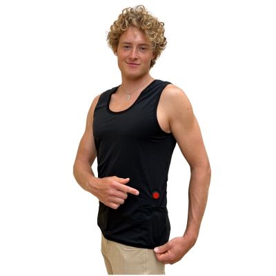 Glovii GV2XL Beheizbare Wintersportweste zum Skifahren, Snowboarden und Schlittschuhlaufen, Unisex, Polyester, Schwarz