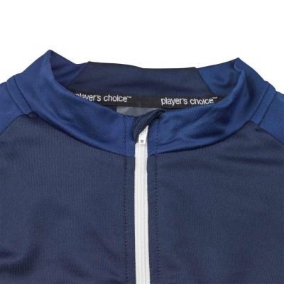 3. SELECT Spanien v 25 marineblaues Fußball-Trainings-Sweatshirt mit Reißverschluss