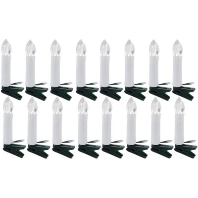 14. Lichterkette für den Weihnachtsbaum, 16 LEDs, warmweiß