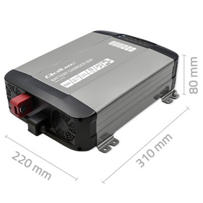 6. Qoltec Smart Monolith Ladegerät für LiFePO4 AGM GEL SLA-Batterien 60A 12V Schnellladung
